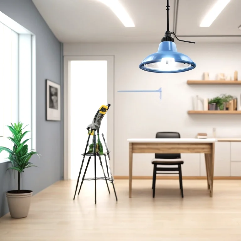 paneles led instalados en techo